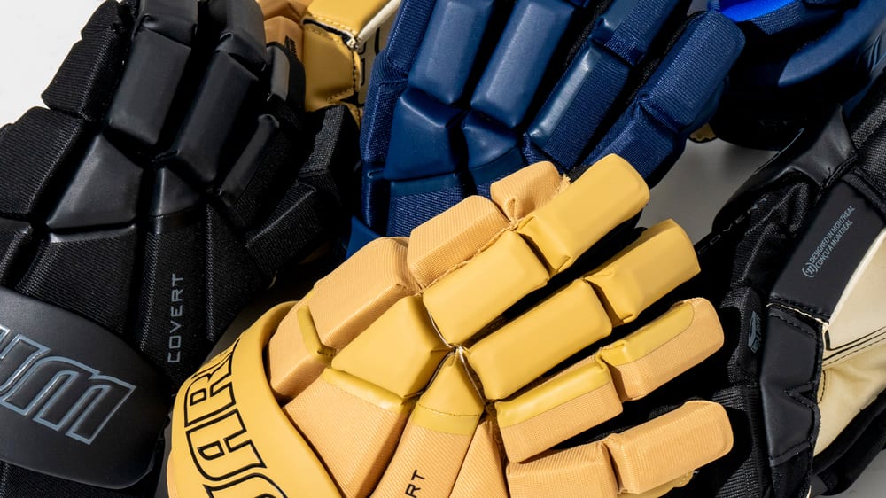 Warrior Hockey Gloves three platforms